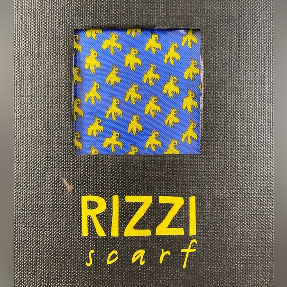 NWOT Vintage 1996 James Rizzi te Neues handmade Bird scarf silk - Picture 5 of 13